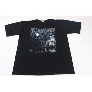 Cradle Of Filth T-Shirt Men L Black In Death Comes Y2K Vintage Band Tee Metal